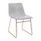 Flash Furniture 2 Pk 18 Inch Light Gray LeatherSoft Dining Chairs ET-ER18345-18-LG-GG - alternate 7
